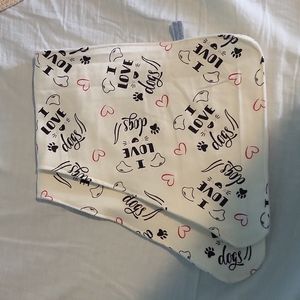 I Love Dogs burp rags